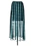 Worthington 100% Polyester Paisley Teal Casual Skirt Size L - photo 2