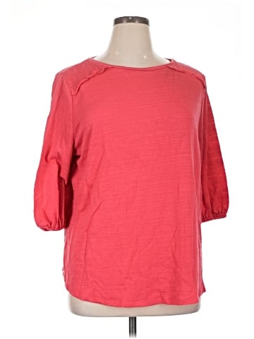 Liz Claiborne 3/4 Sleeve T-Shirt (view 1)