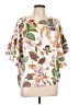 H&M 100% Polyester White 3/4 Sleeve Blouse Size 10 - photo 1