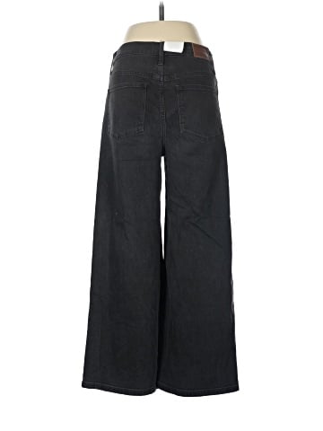 Madewell Tall Wide-Leg Crop Jeans in Lunar Wash: Button-Front Edition (view 2)