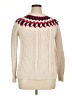 J.Crew Argyle Ivory Pullover Sweater Size M (estimated) - photo 1