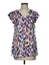 CAbi 100% Polyester Purple Short Sleeve Blouse Size XS - photo 1