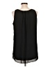 Joan Vass 100% Polyester Black Sleeveless Blouse Size L - photo 2