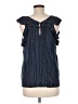 Ann Taylor LOFT Blue Sleeveless Blouse Size M - photo 2