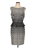 DM Donna Morgan Houndstooth Black Cocktail Dress Size 12 - photo 1