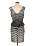 DM Donna Morgan Houndstooth Black Cocktail Dress Size 12 - photo 2