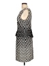 DM Donna Morgan Houndstooth Black Cocktail Dress Size 12 - photo 5