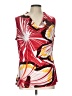 Worthington Red Sleeveless Blouse Size L - photo 1