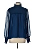 Laundry by Shelli Segal 100% Polyester Blue Long Sleeve Blouse Size L - photo 1