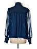 Laundry by Shelli Segal 100% Polyester Blue Long Sleeve Blouse Size L - photo 2