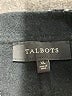 Talbots Houndstooth Black Wool Coat Size XL - photo 6