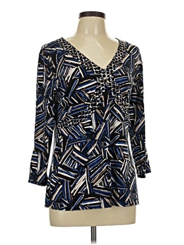 Liz & Co. 3/4 Sleeve Blouse (view 1)