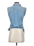 Rag & Bone Blue Sleeveless Button-Down Shirt Size XXS - photo 2