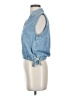 Rag & Bone Blue Sleeveless Button-Down Shirt Size XXS - photo 5