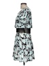 Derek Heart Print Blue Cocktail Dress Size M - photo 5