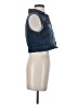 C'est Toi 100% Cotton Blue Denim Vest Size S - photo 4