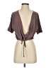 PrAna Brown Short Sleeve Blouse Size XS - photo 1