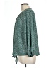 West Kei 100% Polyester Teal 3/4 Sleeve Blouse Size L - photo 5