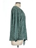 West Kei 100% Polyester Teal 3/4 Sleeve Blouse Size L - photo 4