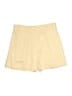 MNG 100% Cotton Solid Yellow Shorts Size 2 - photo 2