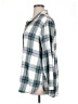 Jachs Girlfriend Plaid Teal 3/4 Sleeve Button-Down Shirt Size XL - photo 5