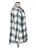 Jachs Girlfriend Plaid Teal 3/4 Sleeve Button-Down Shirt Size XL - photo 4