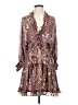 Lovestitch 100% Polyester Paisley Brown Casual Dress Size S - photo 1