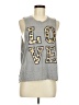 Express Silver Sleeveless T-Shirt Size M - photo 1