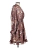 Lovestitch 100% Polyester Paisley Brown Casual Dress Size S - photo 4