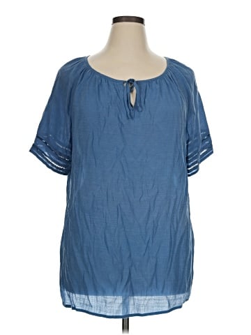 Cj Banks Short Sleeve Blouse (view 1)