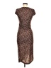 Glamorous Animal Print Brown Cocktail Dress Size 6 - photo 2