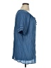 Cj Banks Blue Short Sleeve Blouse Size 1X - photo 4