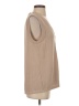 MNG Tan Sleeveless Button-Down Shirt Size S - photo 4