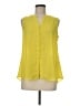 Rose + Olive 100% Polyester Yellow Sleeveless Blouse Size M - photo 1