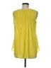 Rose + Olive 100% Polyester Yellow Sleeveless Blouse Size M - photo 2