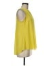 Rose + Olive 100% Polyester Yellow Sleeveless Blouse Size M - photo 4