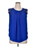 Trende 100% Polyester Blue Sleeveless Blouse Size 1X - photo 1