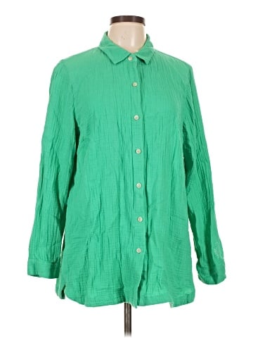 J.Jill 3/4 Sleeve Button-Down Shirt (view 1)