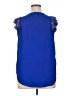 Trende 100% Polyester Blue Sleeveless Blouse Size 1X - photo 2