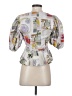 Hunter Bell Silver Short Sleeve Blouse Size 4 - photo 2