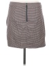 Free People Houndstooth Gray Casual Skirt Size 8 - photo 2
