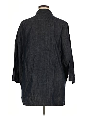 Lafayette 148 New York 3/4 Sleeve Button-Down Shirt (view 2)