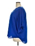 Chaus 100% Polyester Blue 3/4 Sleeve Blouse Size 2X - photo 5