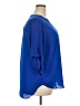 Chaus 100% Polyester Blue 3/4 Sleeve Blouse Size 2X - photo 4