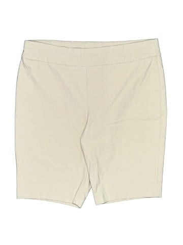 So Slimming by Chico's Khaki Shorts (view 1)