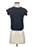 Zella Blue Short Sleeve Turtleneck Size S - photo 1