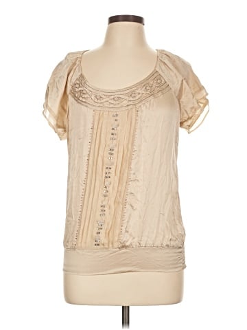 Matty M Short Sleeve Silk Top (view 1)