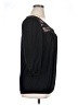 Missguided Black 3/4 Sleeve Blouse Size XL - photo 4
