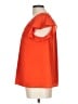 Mossimo 100% Polyester Orange Short Sleeve Blouse Size L - photo 5