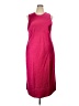 Gap 100% Polyester Solid Pink Casual Dress Size XXL - photo 1